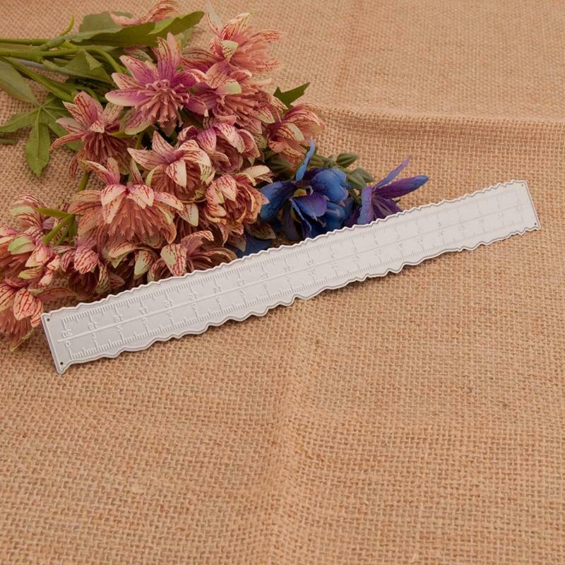 Irregular Ruler Die Cuts Stencil Decorative Embossing for DIY Journal Art Crafts