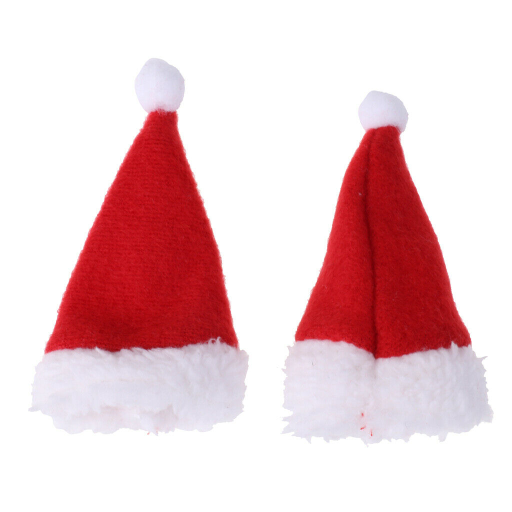 4x Mini Santa Hat, Egg Hat, Santa Hat for Crockery Bottles