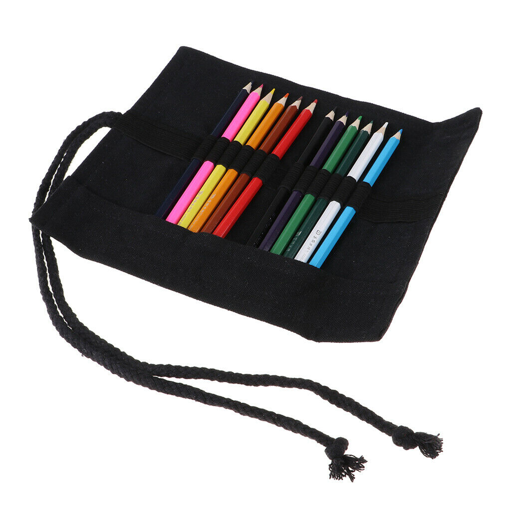 Creative Canvas Large Capacity Color Pencil Bag with Pencil XS
