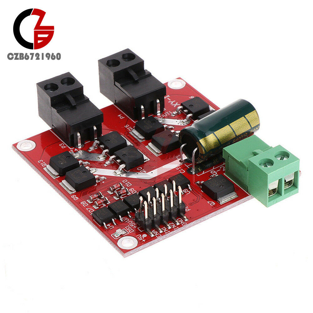 Dual DC Motor Drive Module 7A 160W 12V/24V PWM H-bridge L298 Logic Control Board