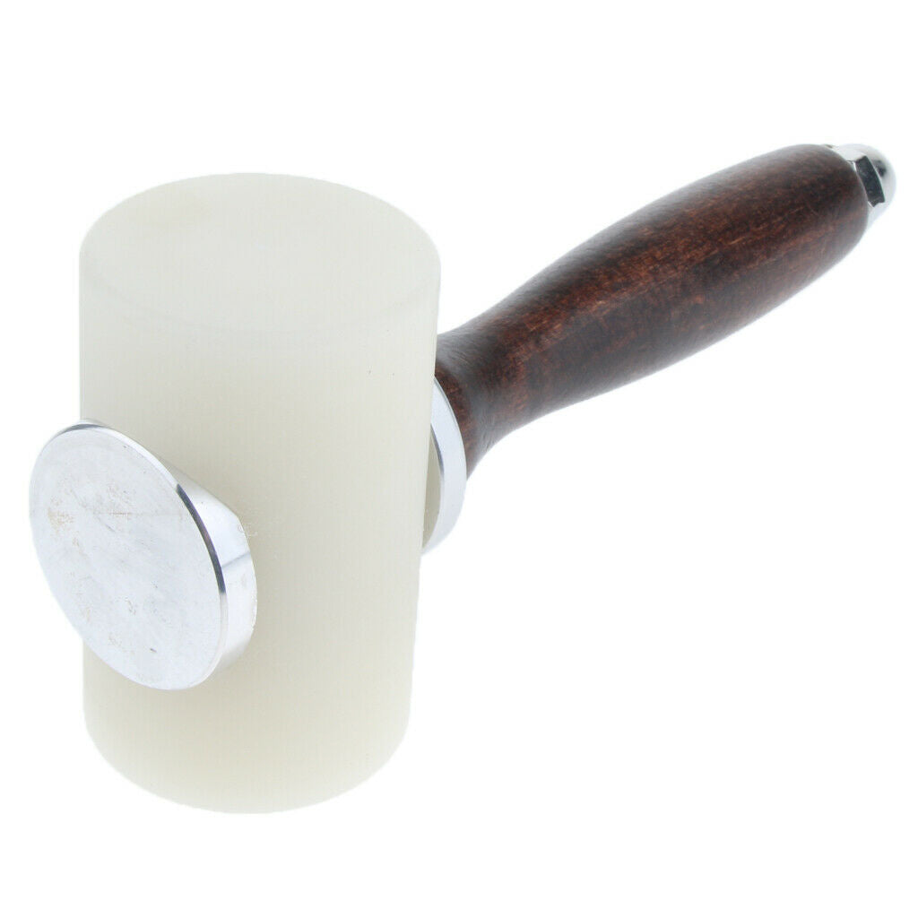 Wooden Handle Nylon Hammer Leathercraft Carving Hammer Stamping Sewing Craft