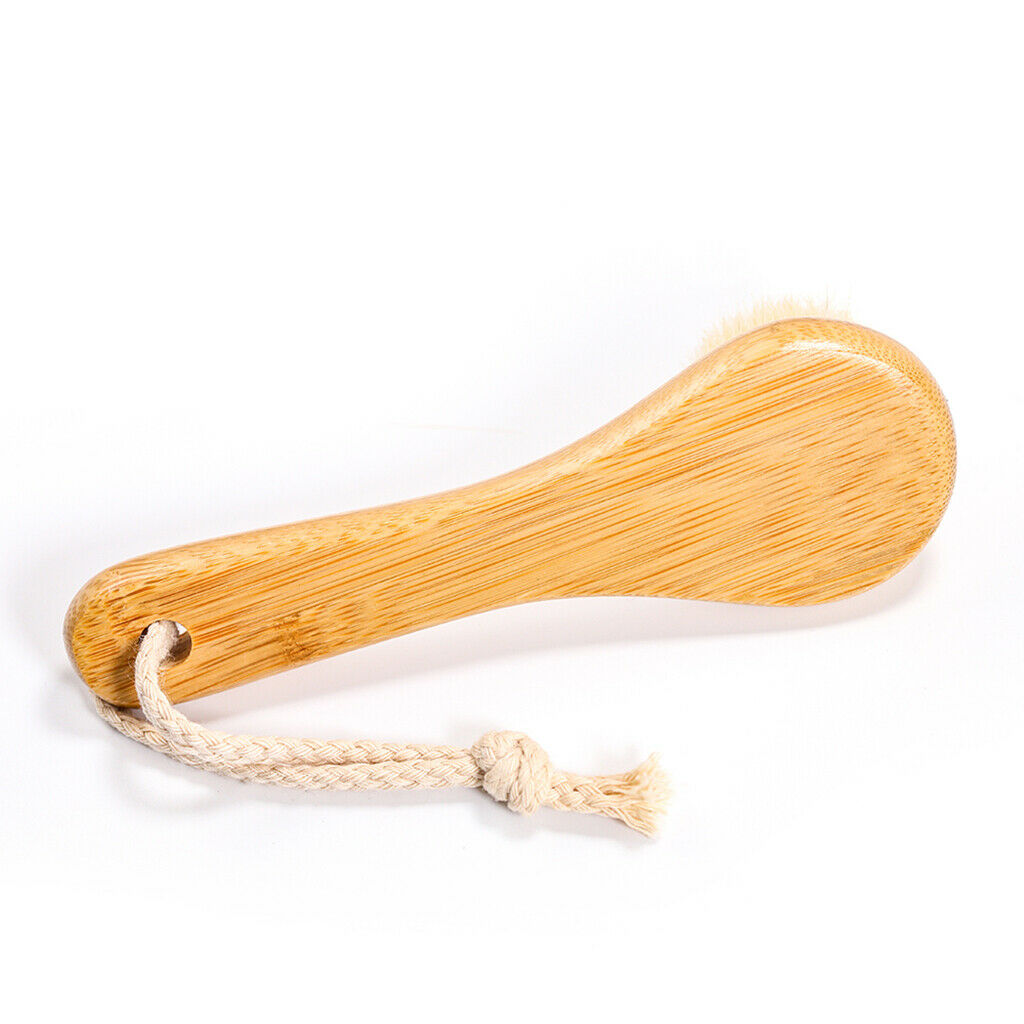 5.4 "Wooden Facial Cleansing Brush Wash Clean Exfoliating Exfoliating Cleansing