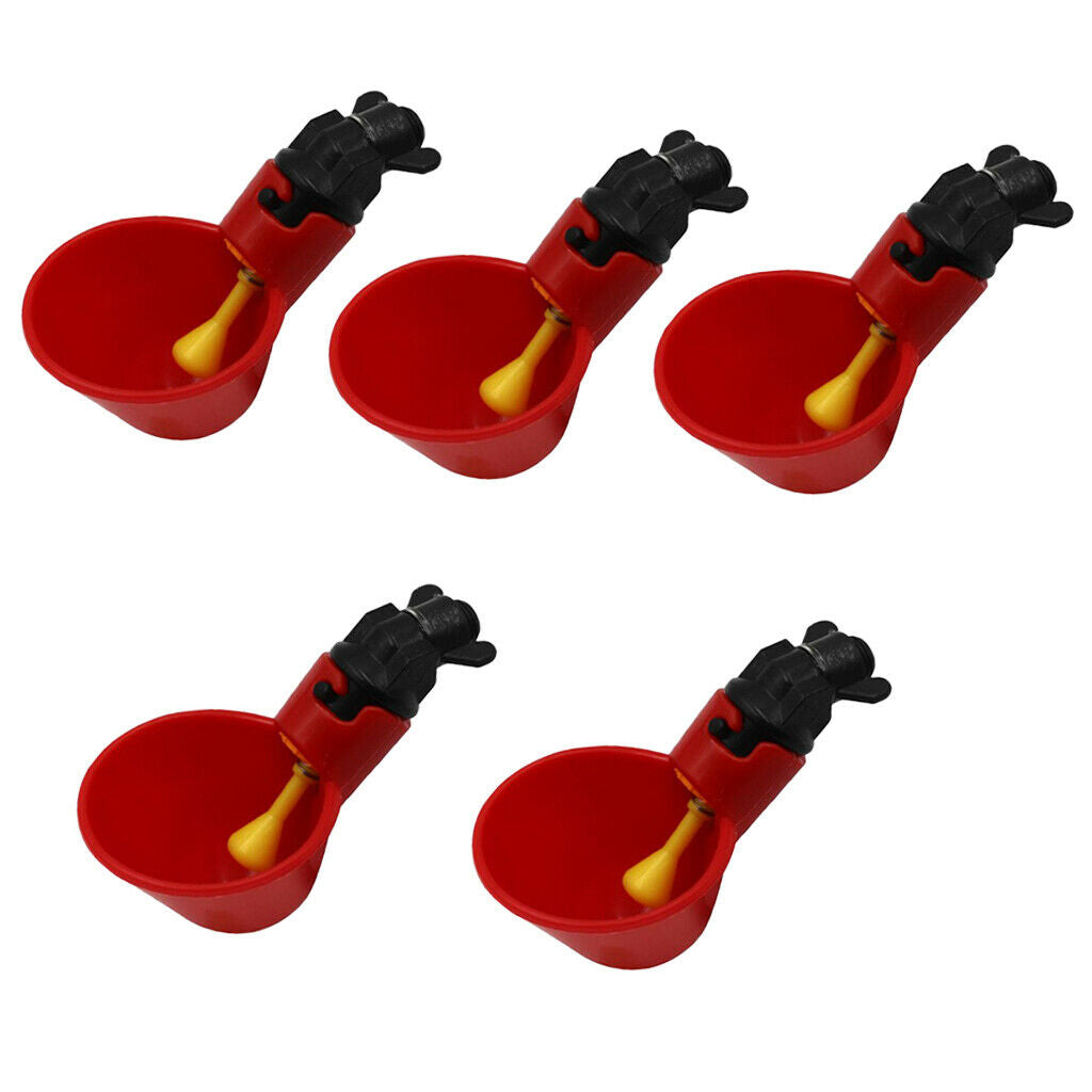 5x Plastic Poultry Pigeon Drink Bowls Replace for Automatic Drinking Machine