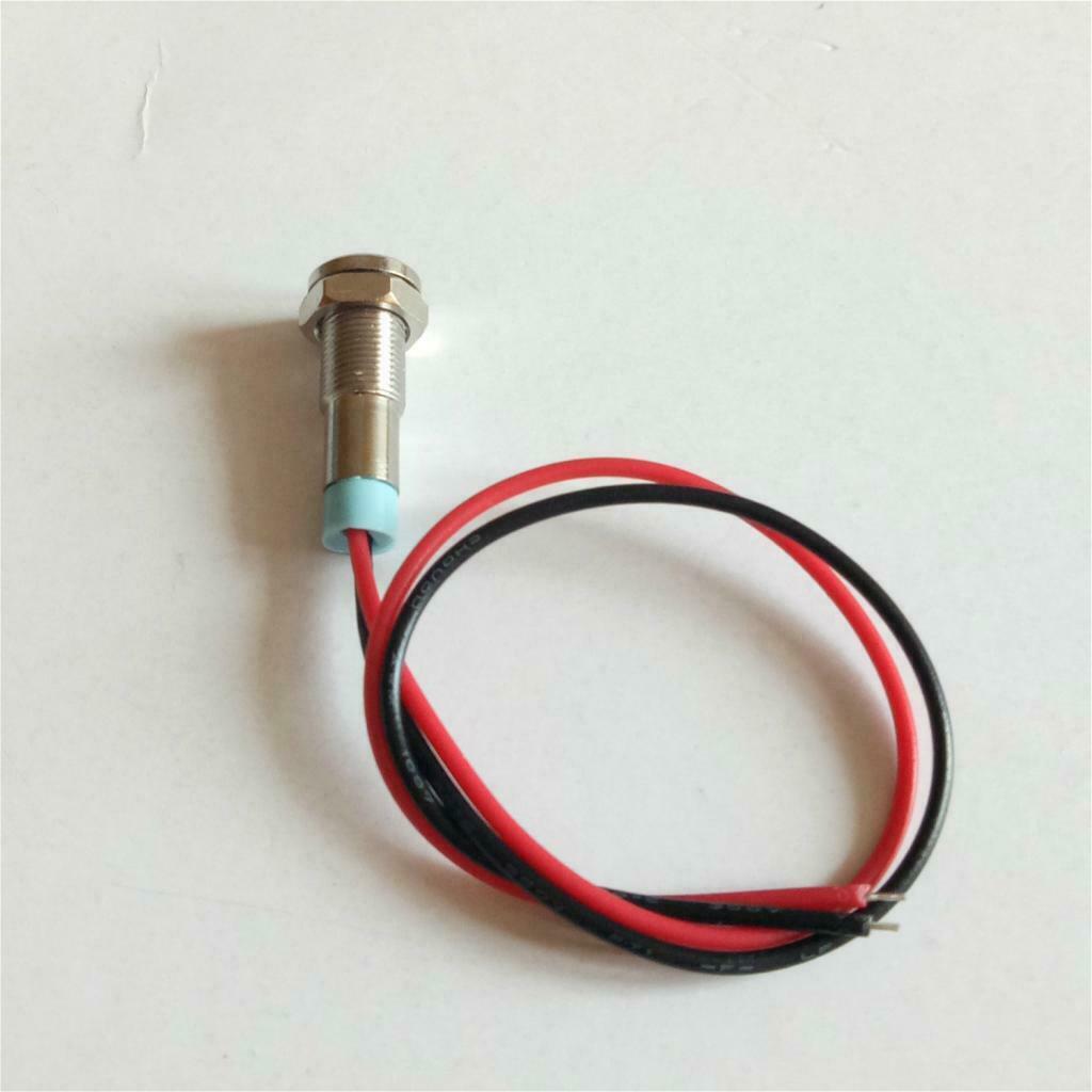 3Pcs 6mm 1/4" LED Metal Dash Indicator Light Waterproof Car Truck Boat