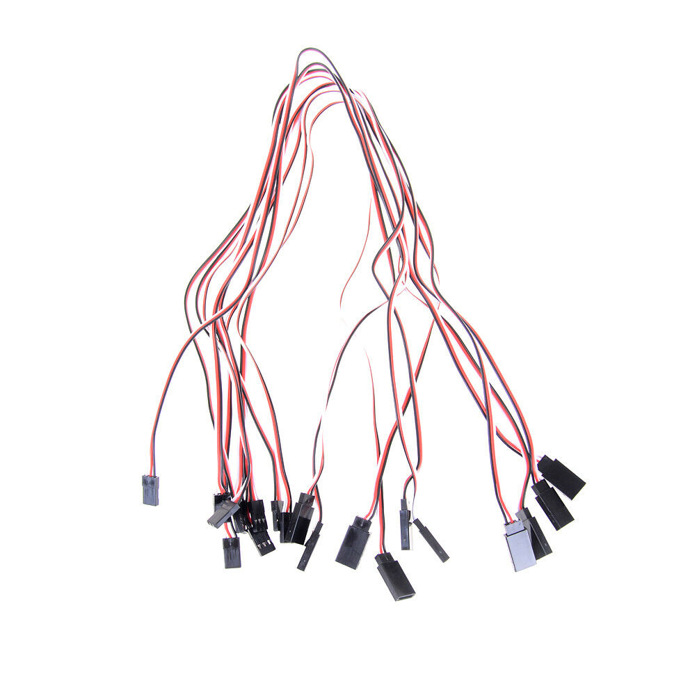 10Pcs 50cm Servo Extension Cord Cable Lead Wire JR 50cm 26AWG  Fx