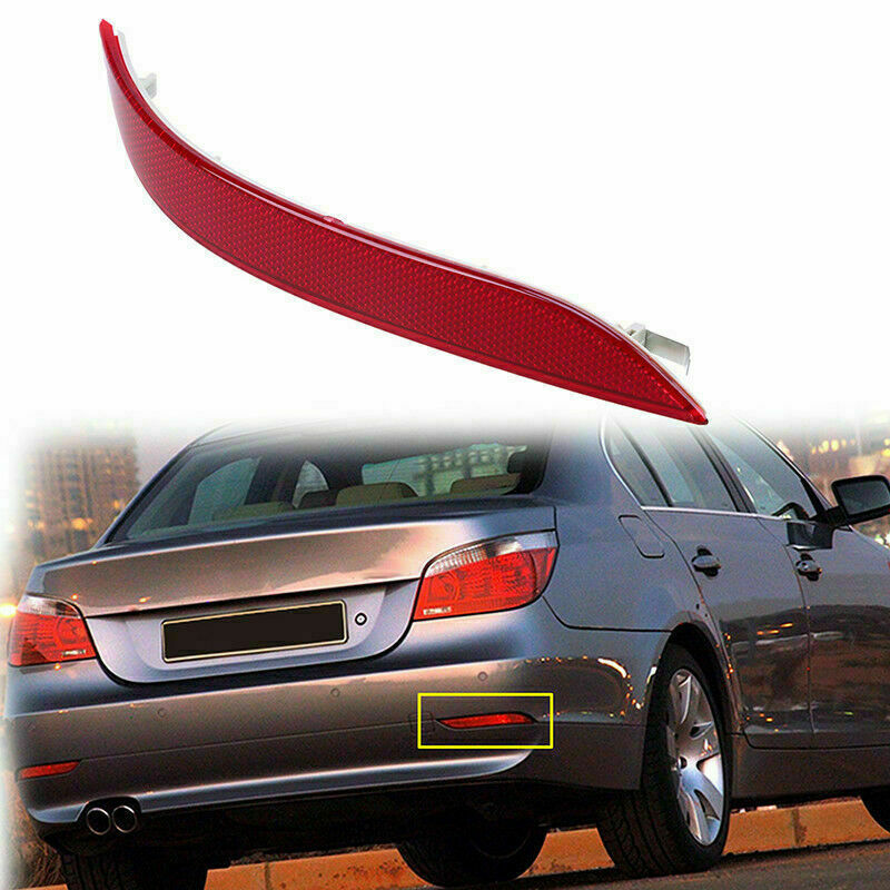 Right Side Rear Bumper Reflector Light Cover for BMW E60 525i 530i 550i 2003-07