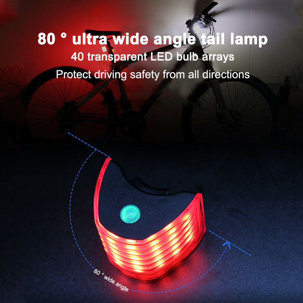 USB Bike Rear Light LED Light MTB Road Bicycle Taillight Rechargeable Waterpro @