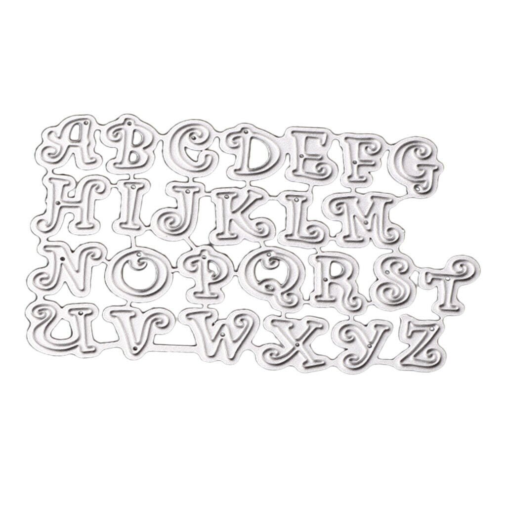 Alphabet Metal Cutting Dies Stencil Scrapbooking Paper Card Embossing Craft