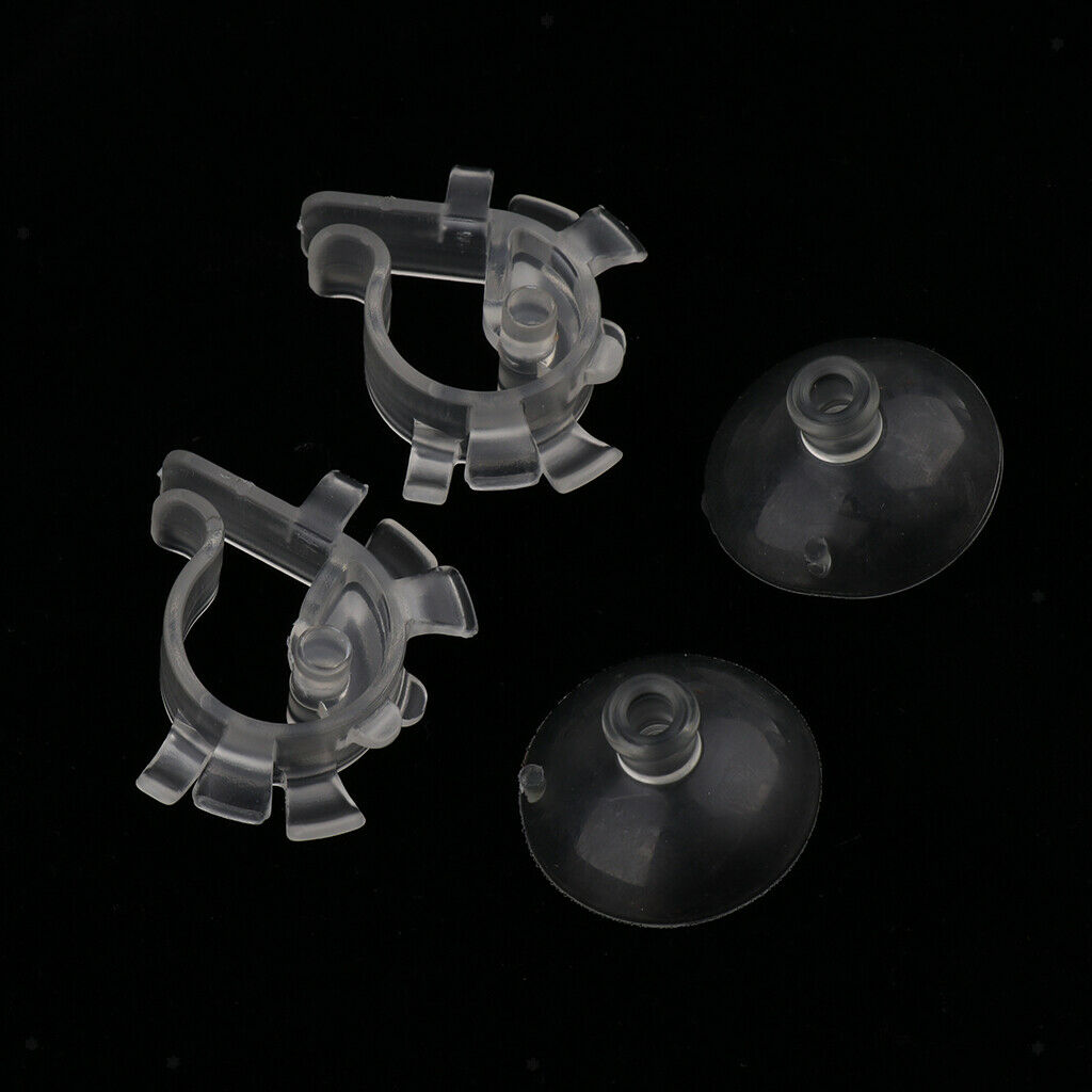 Aquarium Aquarium Water Oxygen Tube Clamp And Sucker Fastening Kits, 2x Clamp,