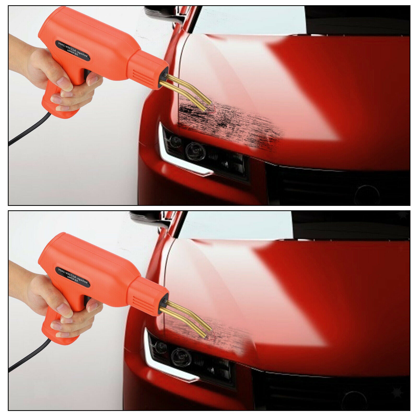 Handy Plastic Welder Car Bumper Welder Gun with Staples Kit Garage Tool 110V