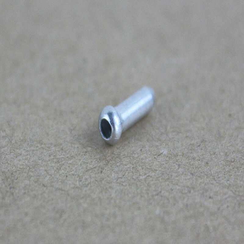 100X Bike Crimps Ferrules Tips Bicycle Shifter Brake Gear Inner Cable Ends Caps