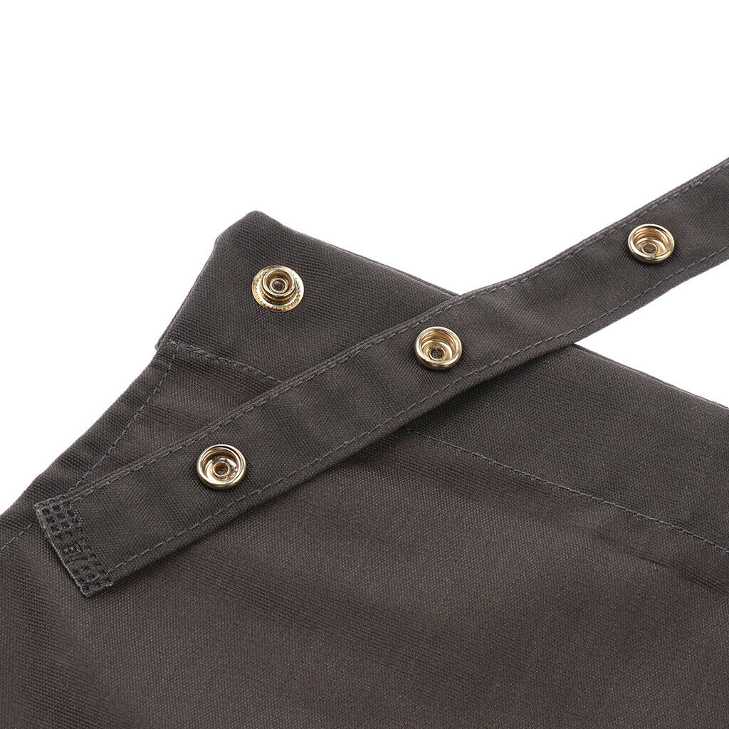 Cotton Bib Apron With Pockets Stylish Cooking Aprons For Women Men Gray