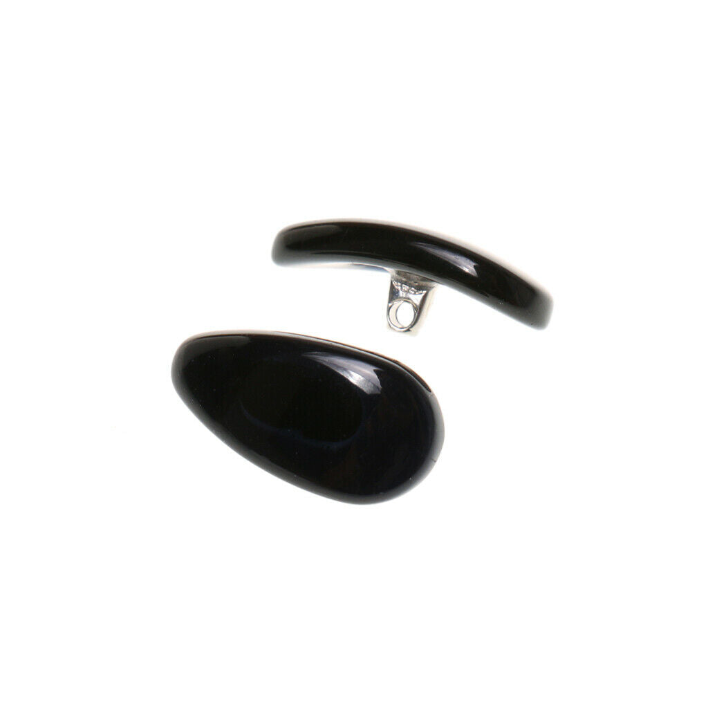 2 Pairs Durable D-shape Contoured Jade Nose Pads Glasses Nose Holder for