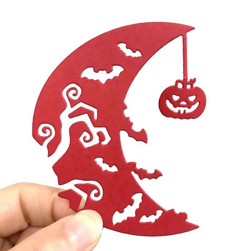 Halloween Pumpkin Moon Metal Cutting Dies Stencil DIY Scrapbooking Album Paper