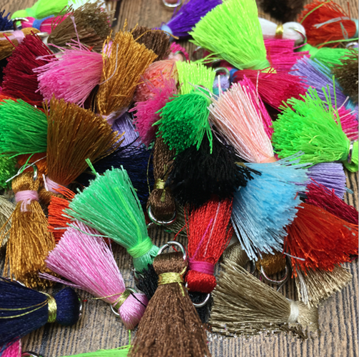50pcs Muti color Cotton Thread Tassel scarf DIY Jewelry Accessories Tassels 20mm
