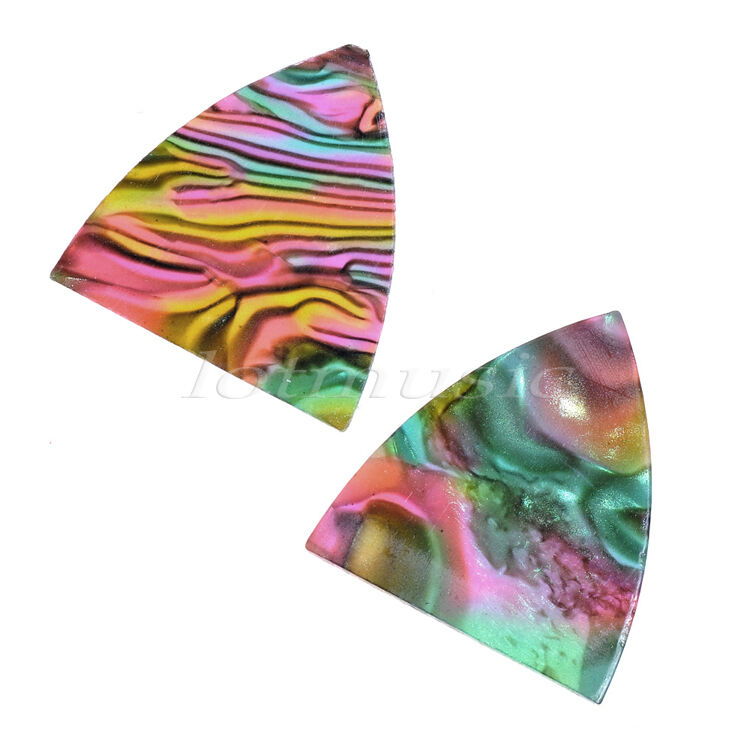 2 Pcs Guitar Truss Rod Cover 1.5mm Thick Celluloid Triangle