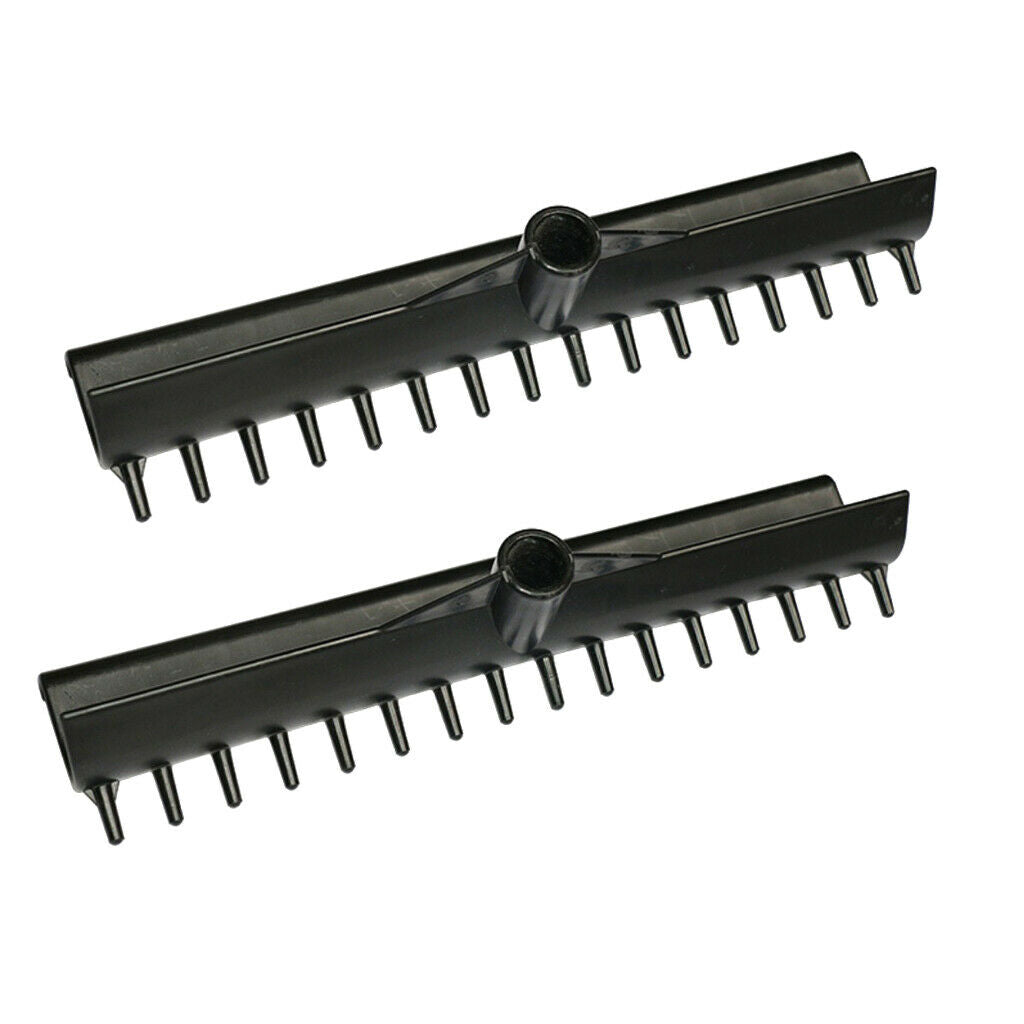 2Pcs Golf Bunker Rake Head Golf Sand Trap Caddie Rakes for Garden Landscape Laws