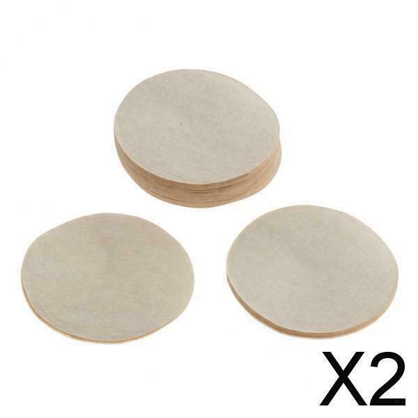 2X 100pcs Unbleached Coffee Filter Paper for Moka Vietnamese Coffee Maker