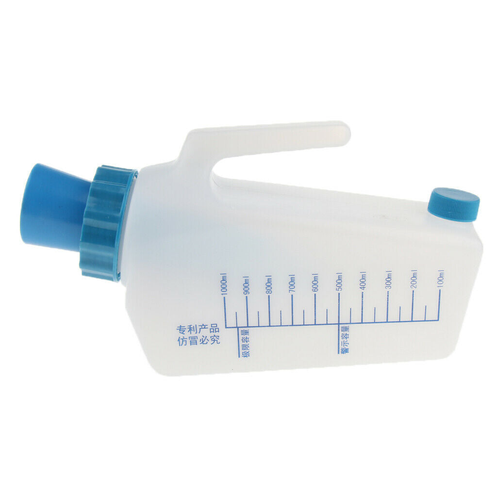 Portable Male Kids Pee Urinal Bottle w/Screw Top Spill-Proof for Car Travel