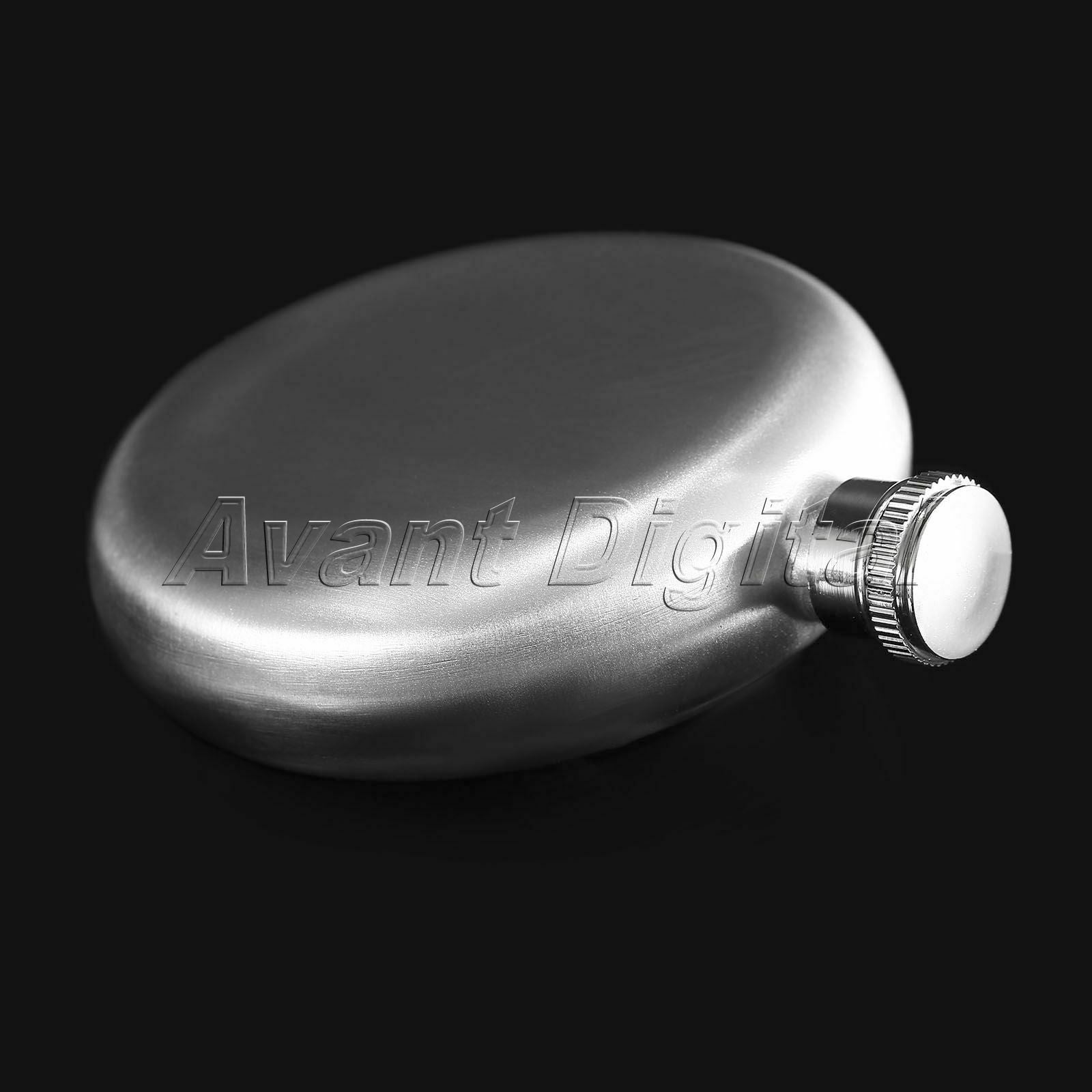 5oz Round Hip Flask Portable Stainless Steel Liquor Whiskey Wine Alcohol Cap