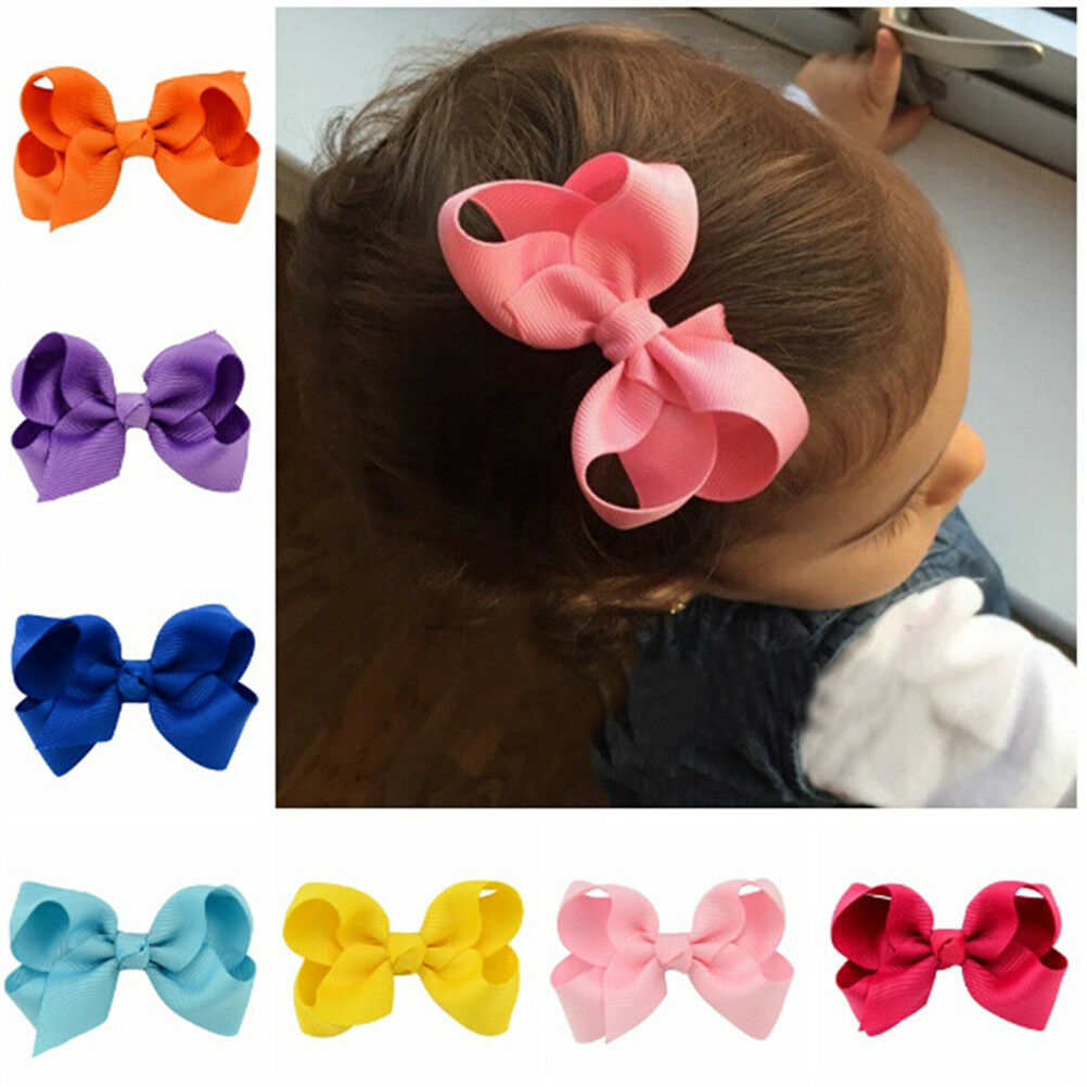 20pcs`Fashion Kids Baby Girls Children Toddler Flowers Hair Clip Bow_DD