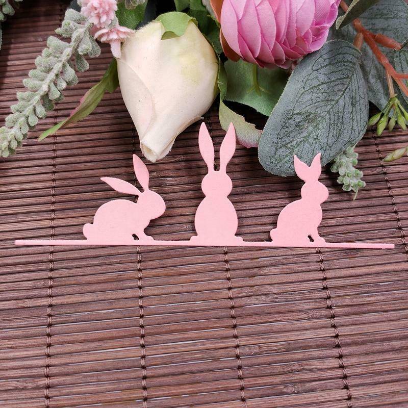Easter Bunny Rabbit Metal Cutting Dies Stencil Scrapbooking DIY Album Stamp Card