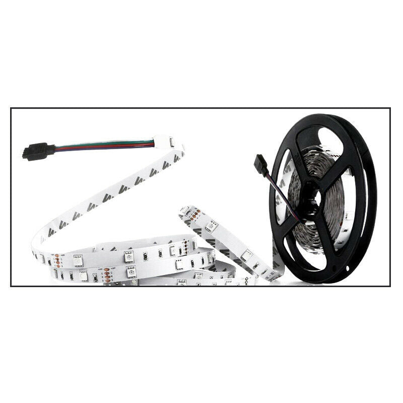 5M 300LED Strip Light SMD 3528 RGB/White Flexible + Remote Control +Power Supply