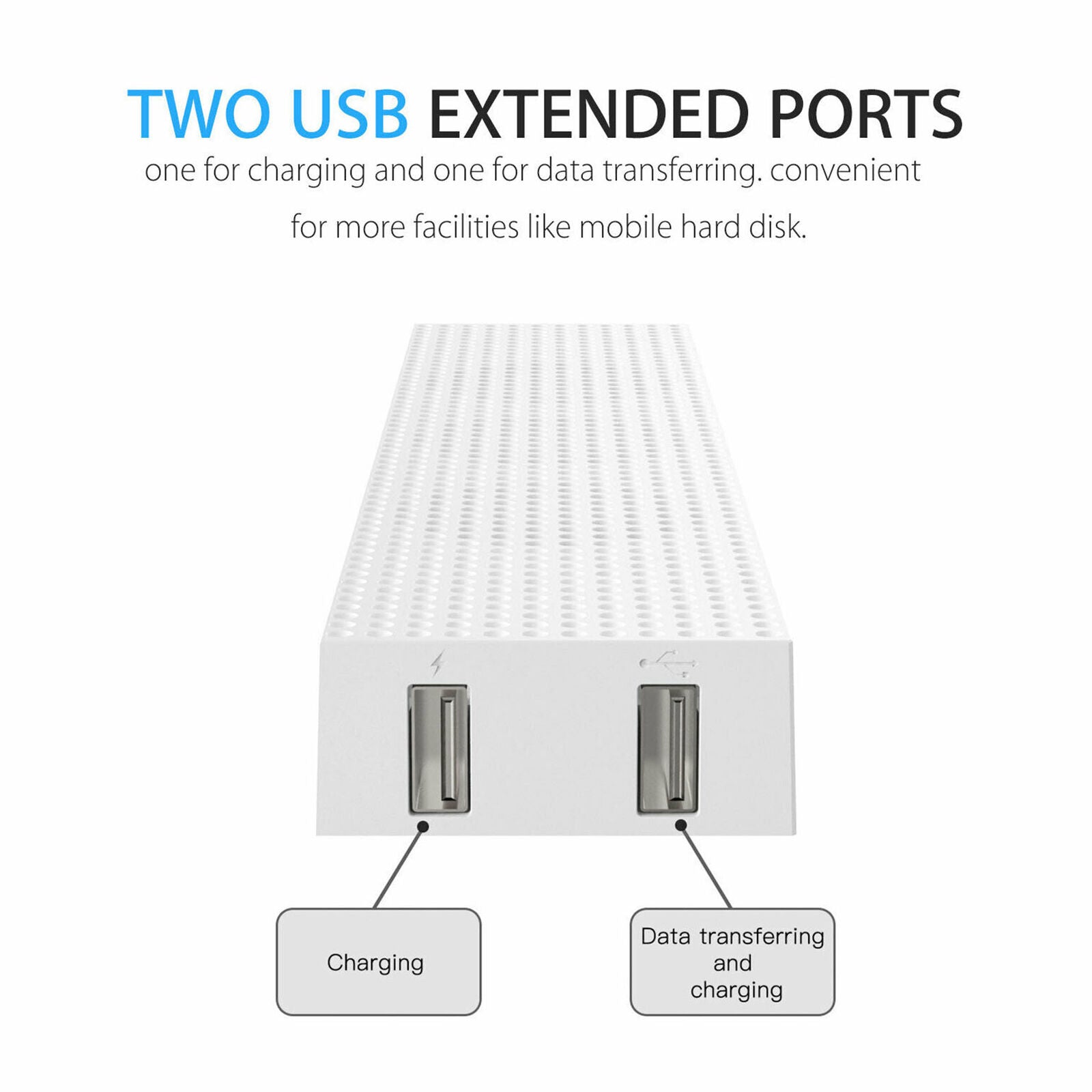 For Xbox One S Host Radiator Cooling Cooler Fan Exhauster Fans Dual USB Port