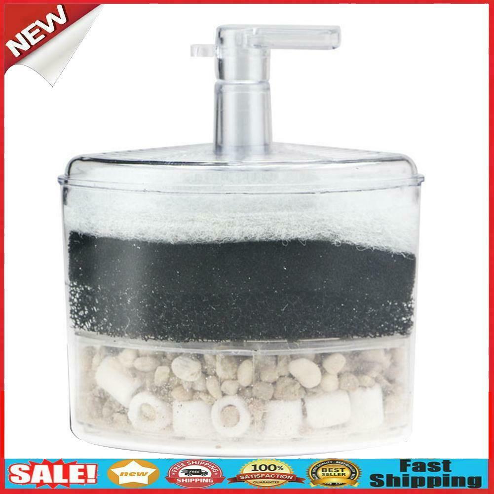 Efficient Aquarium Internal Corner Fish Tank Filter Pneumatic Filtration @