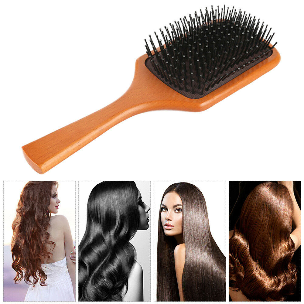 Professional Scalp Massage Wood Air Cushion Comb Anti-Static Flat Combs Set