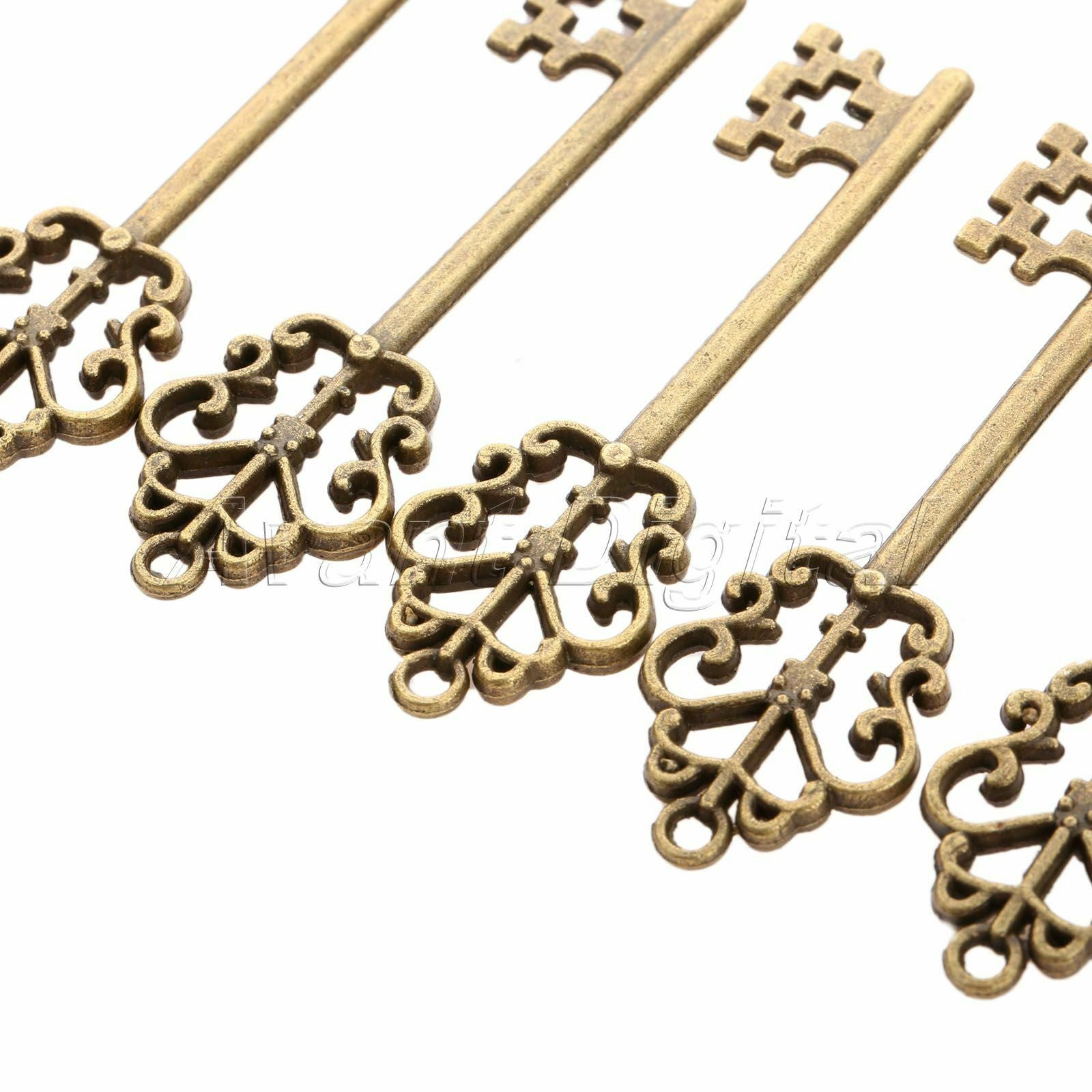 Stylish Skeleton Key Charms Pendant Findings Wedding Gift Jewelry Making 57*17mm