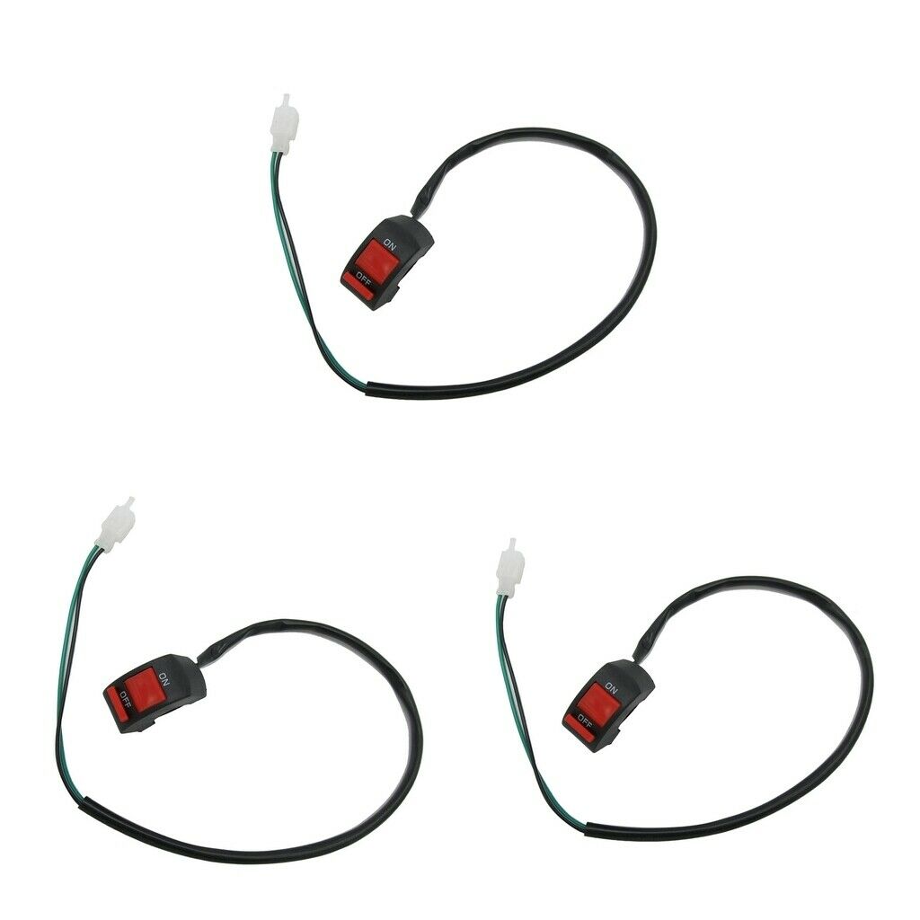 3x Handlebar Starter Kill Switch for Pit DirtBike Scooter 50/70/90/110/125cc