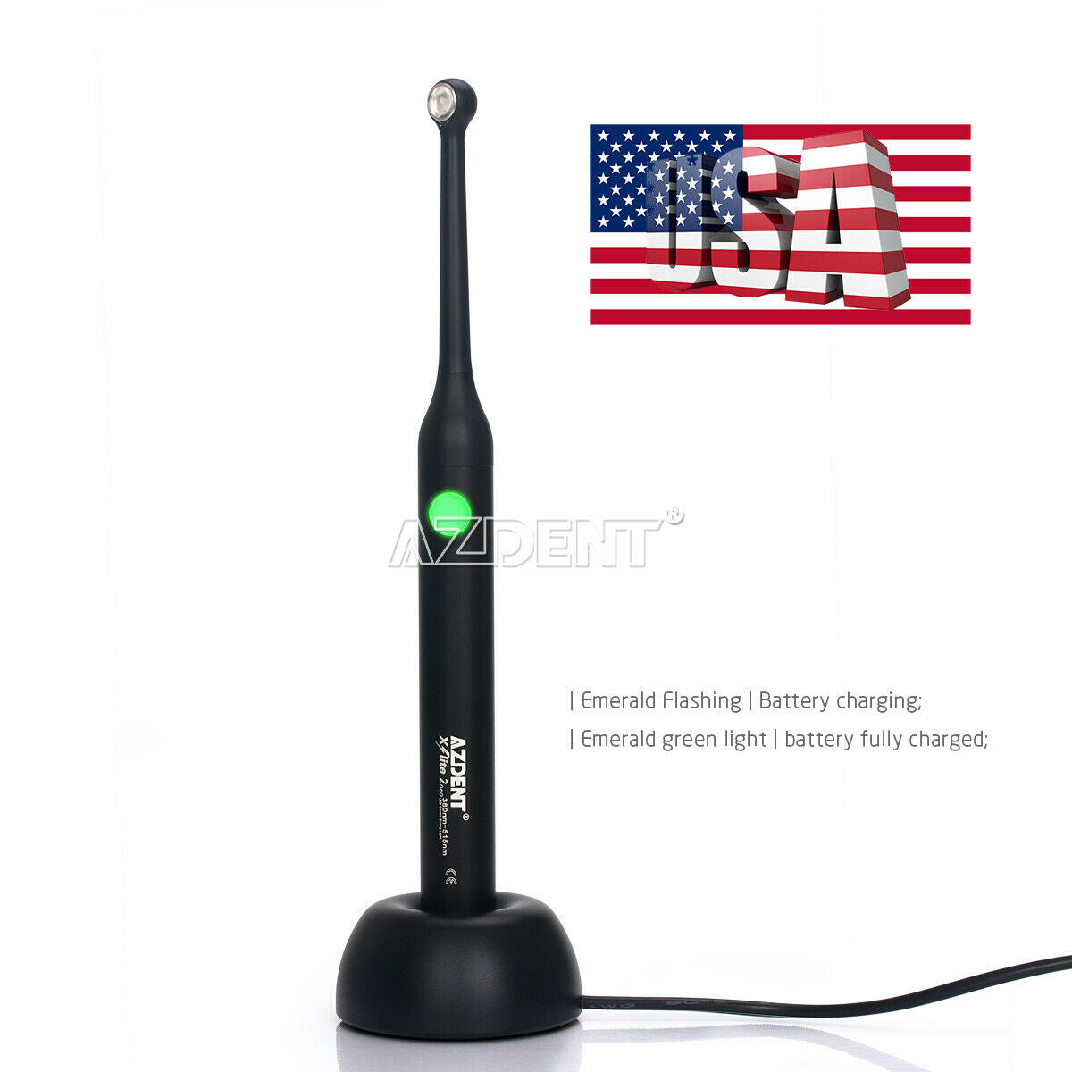 Woodpecker iLed Style Dental Wireless LED Curing Light >2300mW/cm² 385-515 nm