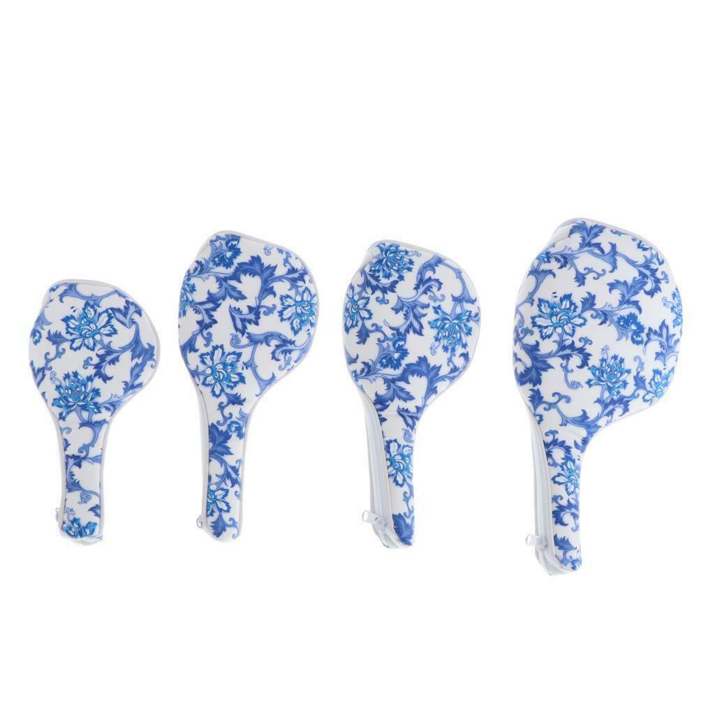 4Pcs Golf Wood Head Cover Zipper Universal Driver Headcover Sleeve Cover