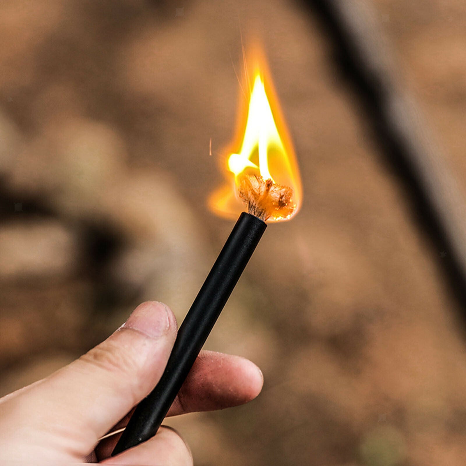 Jute Tinder Wax Wick Fire Starter for Camping Hiking Trekking Supplies