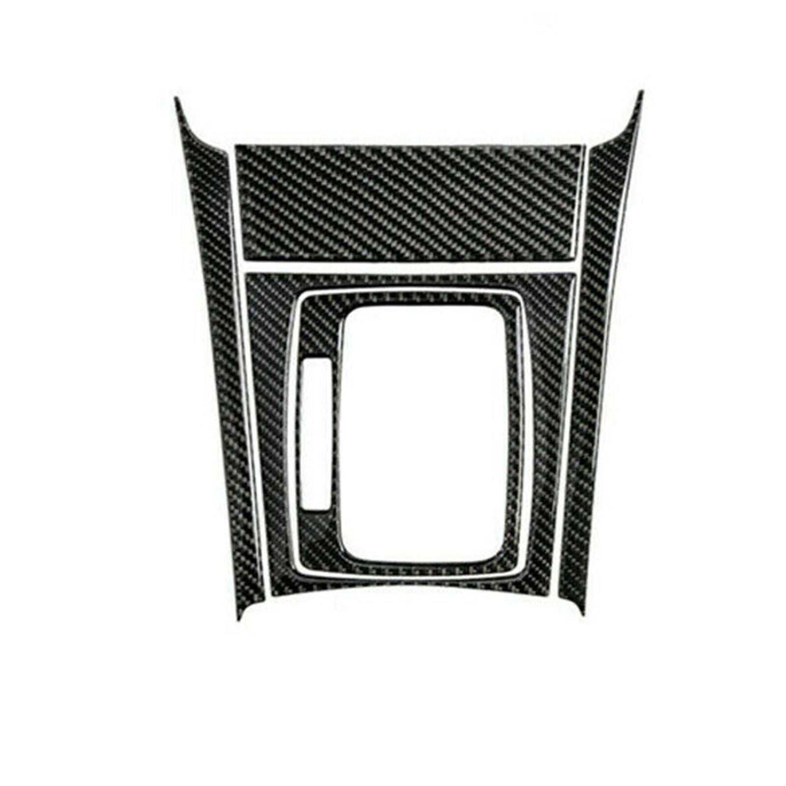 1 Set Carbon Fiber Gear Shift Panel Cover Trim For Mercedes Benz W204 2007-2013