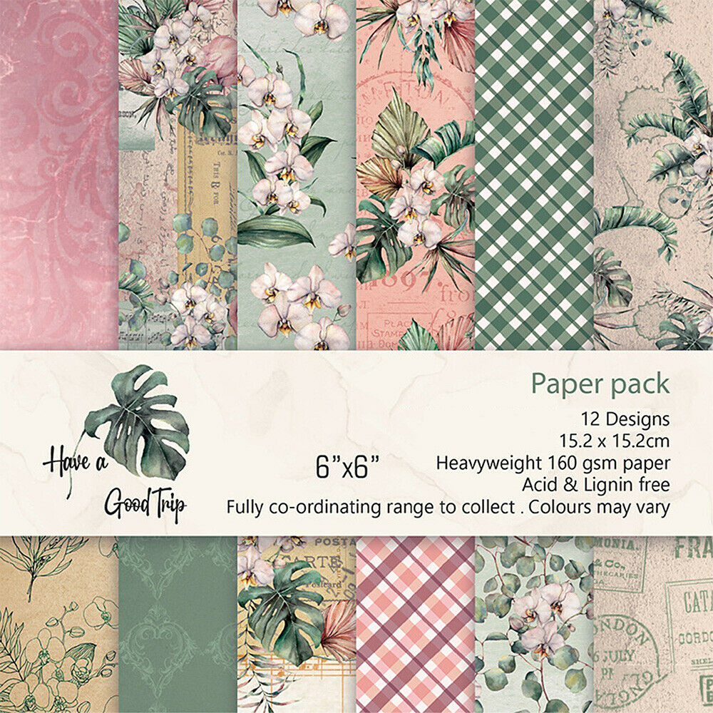 12PCS Paper Pad Flower Turtle Leaf Scrapbooking Album Card Junk Journal Art DIY