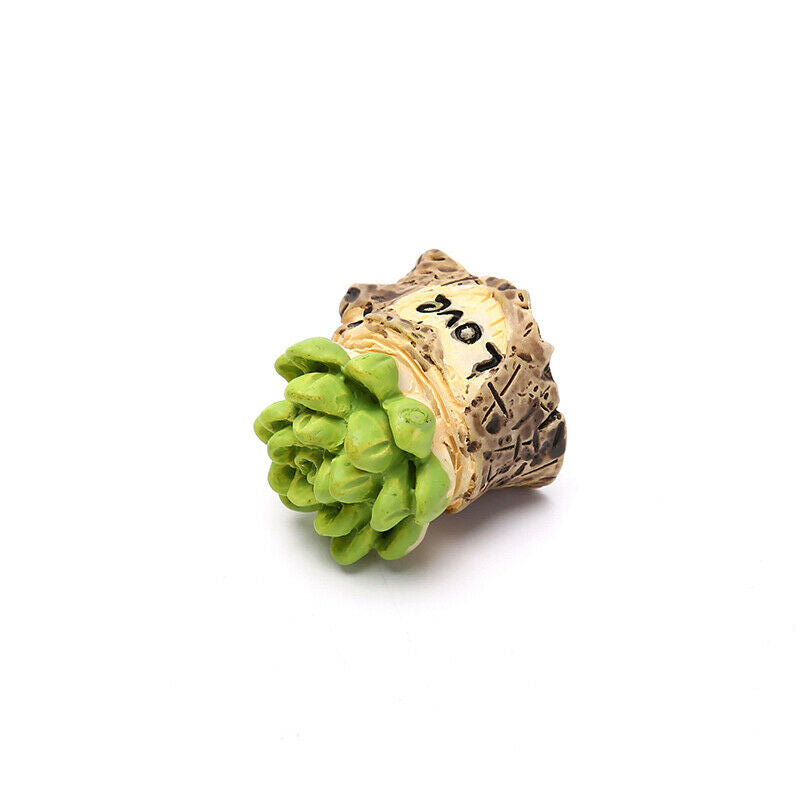 Lifelike Mini Artificial Fleshy Cactus Plant Landscape Decorative Potted .l8