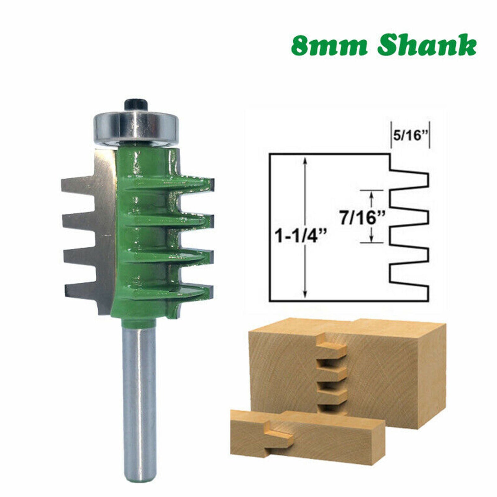 Milling Cutter Router Bit  8mm Shank Mill Woodworking Wood Cutter