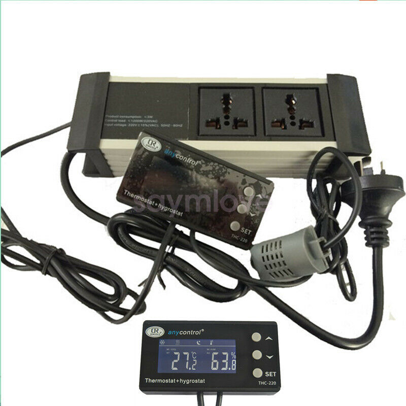 Digital Temperature Humidity Controller Thermostat Aquarium Fish tank Reptile