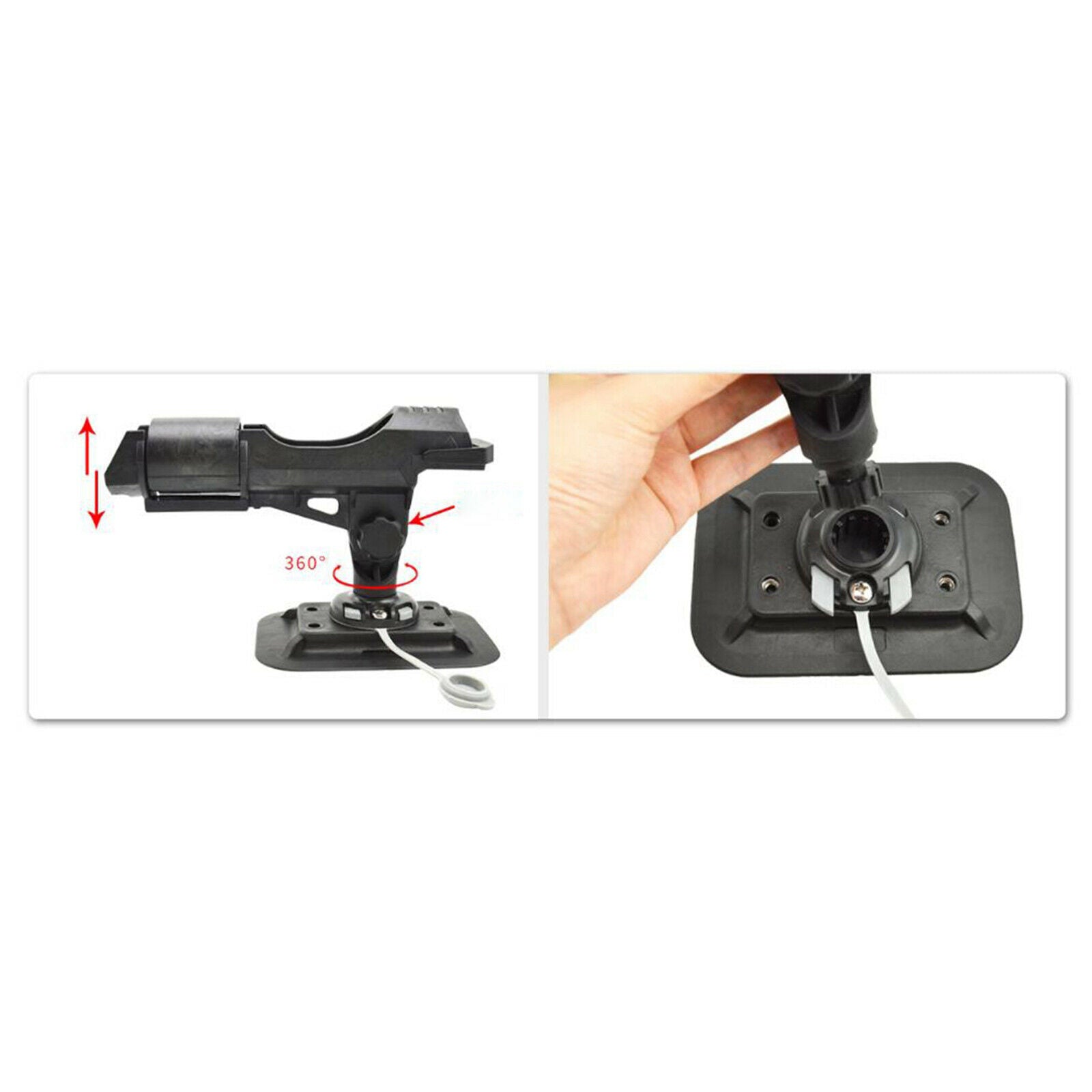Fishing Rod Holder Rotatable Pole Rest Rack Stand For Boat Accessories