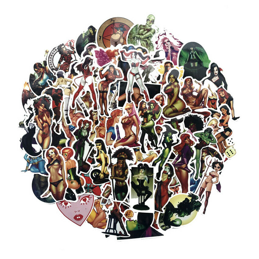 Sexy Devil Girls Stickers For Scrapbook Humanoid Suitcase Laptop Skateboard