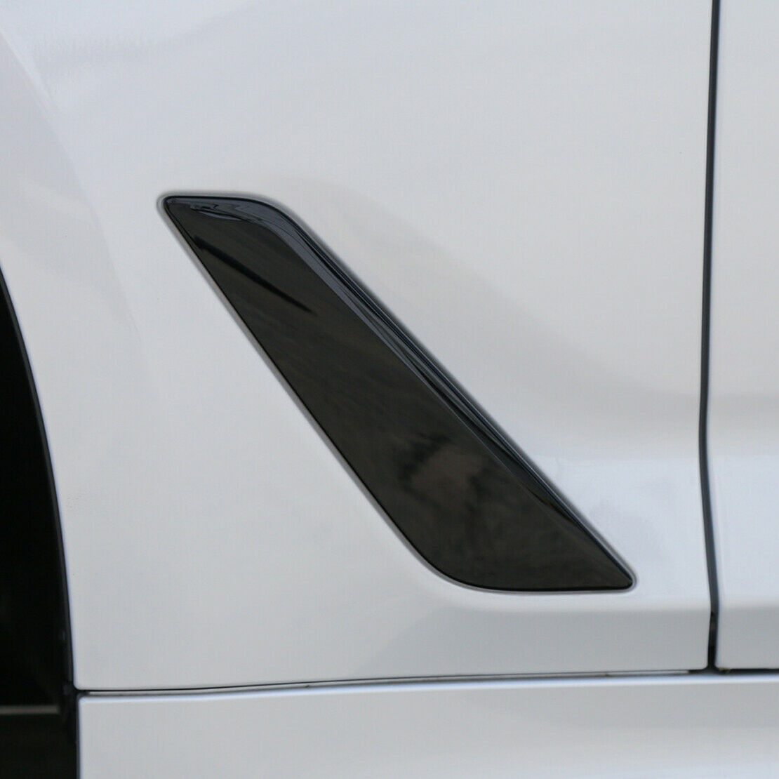 Pair Gloss Black Side Fender Air Vent Cover Trim Fit For BMW 5 Series G30