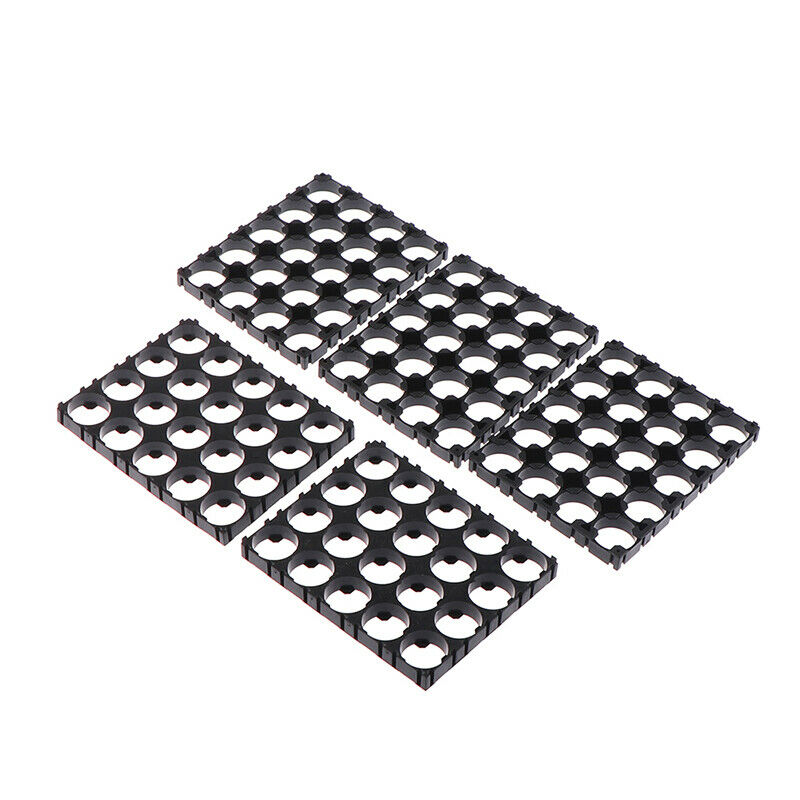 5Pcs 4X5 Black Cell 18650 Plastic Spacer Frame Radiating Holder Bracket S.l8