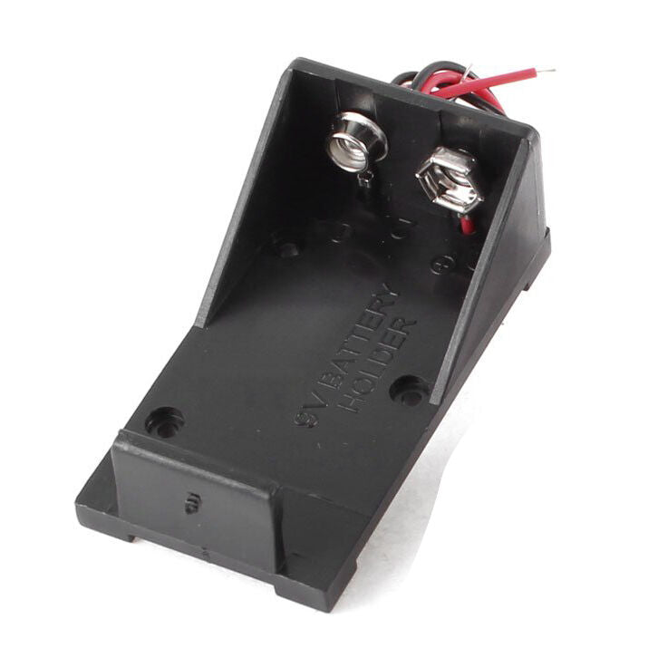 10pcs Plastic Case Holder Storage Box for 9v Battery Case Box w Wired Leads N3