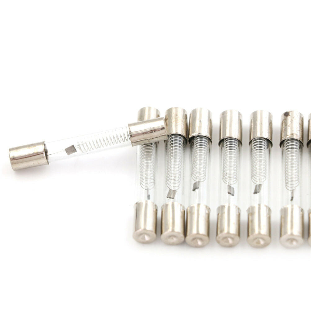 10Pcs 6 x 40mm Axial Glass 900mA 0.9A 5KV Fuse Tubes for Microwave Oven A Lt