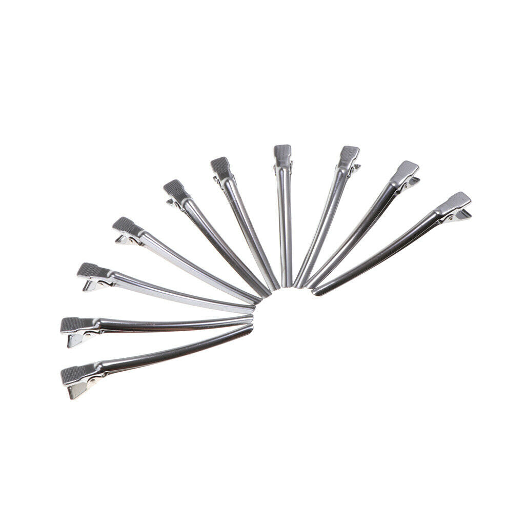 4.1 Inches Duckbill Hair Clips Metal Alligator Curl Clips Sectioning Clips with