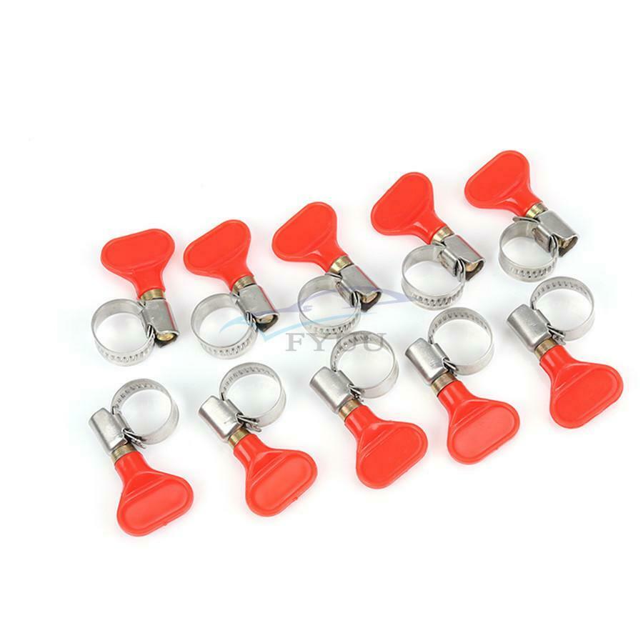 10-16mm OD Tubing Anti-corrosion Hose Clamp Fasteners For Industrial Electronic