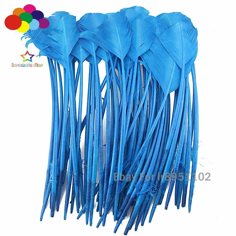 blue lake 100 pcs 28-35cm turkey wing feathers 11-14inch Plume making Carnival