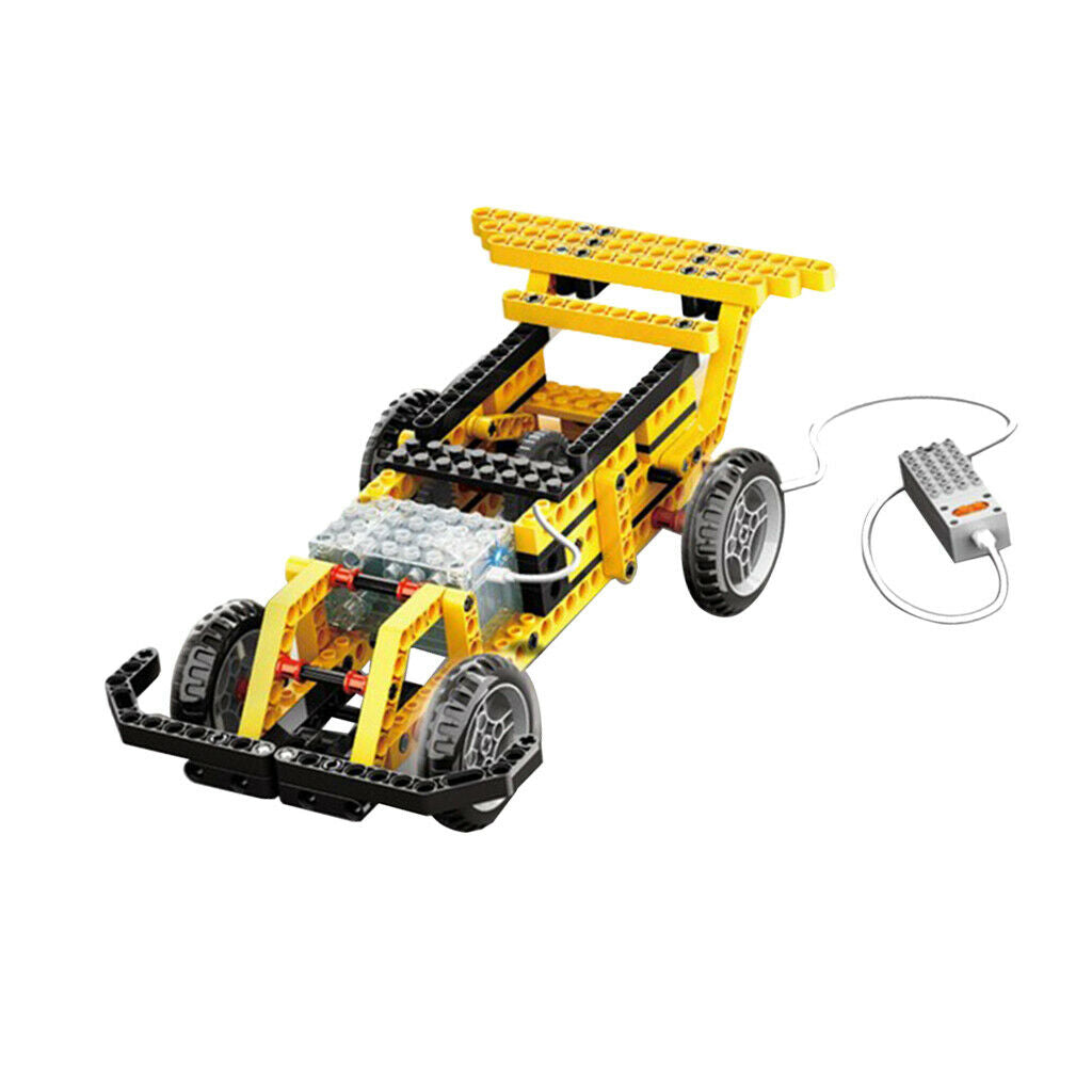 Kids DIY Assemble Battery Powered Car Blocks Kits Crafts